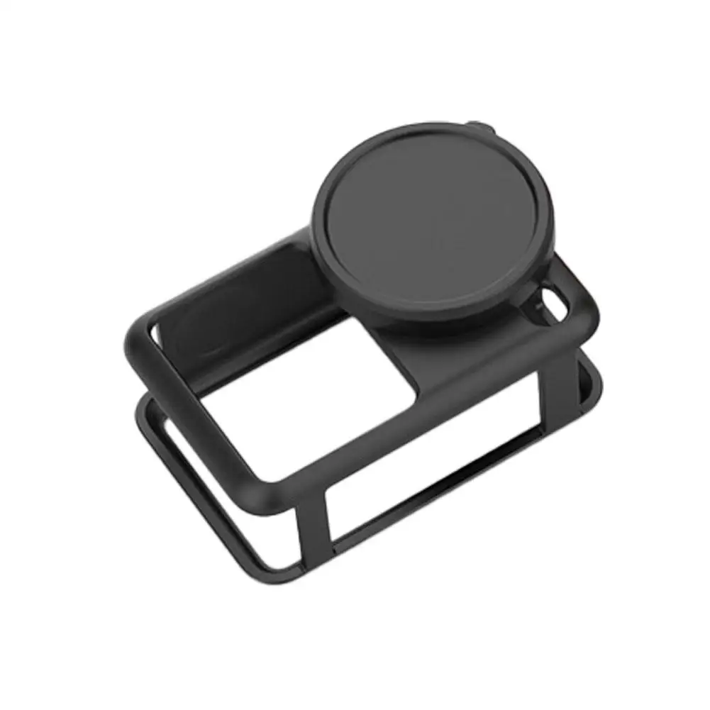 Silicone Case for DJI Osmo Action 6 Soft Non-Slip Anti-Scratch Protective Case Shock-Absorbent Anti-Drop Washable with Lens Cap