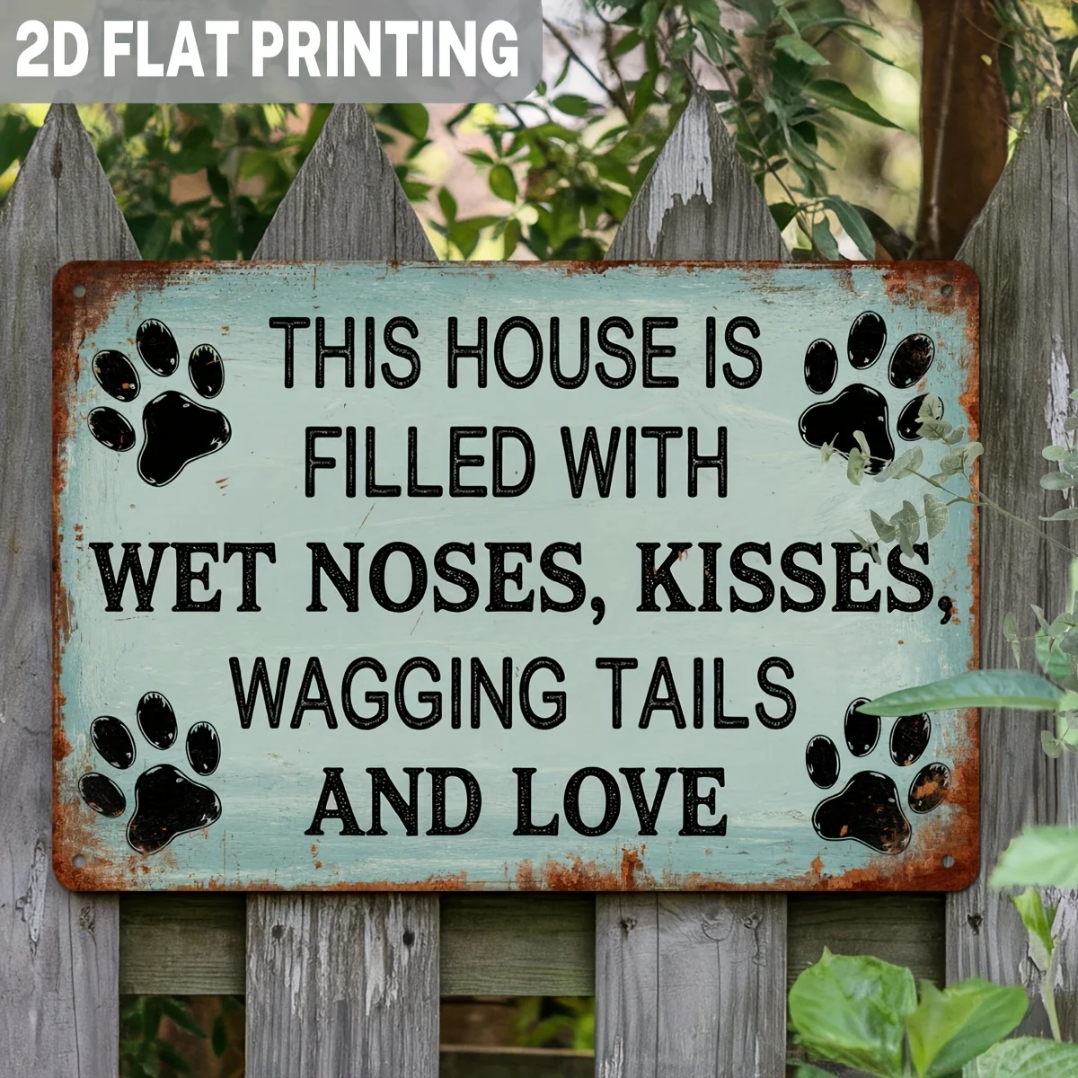 Fun Dog Lover Metal Sign - 