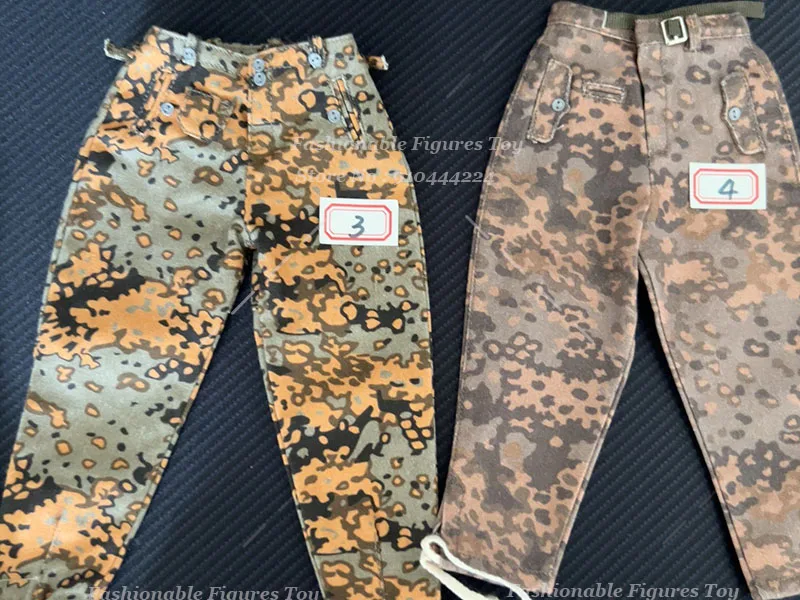 Mars Divine WWII seria wojskowa 1/6 niemieckie spodnie bojowe Camo pokrowiec na kask bluzka bluza akcesoria Fit 12 "figurka
