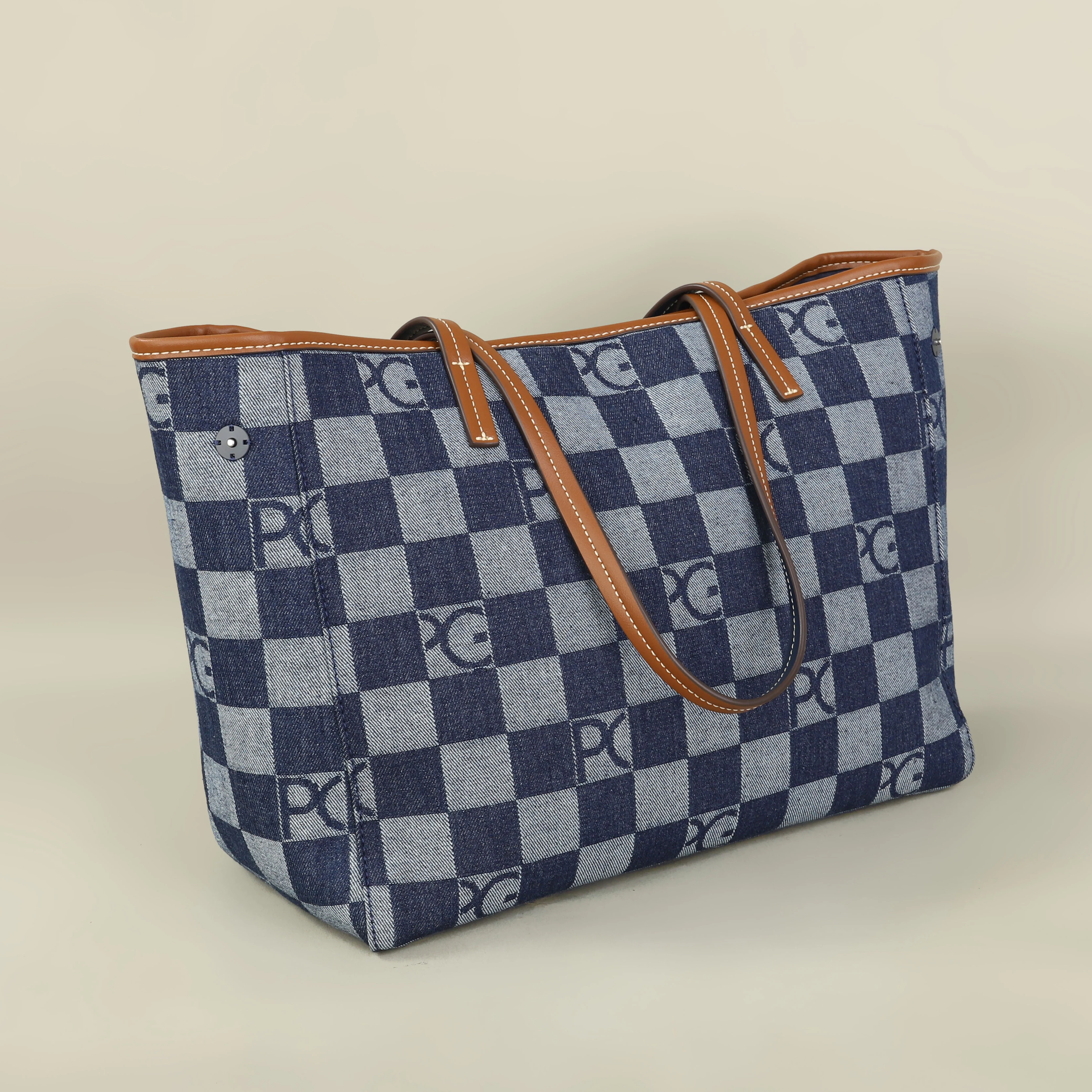 PG Lateinamerikanischer Europäischer Stil Damenhandtasche für den Alltag mit Multi-Cowboy-Splicing-Design, Modische Funktionale Große Kapazität Tragetasche – Detail 14