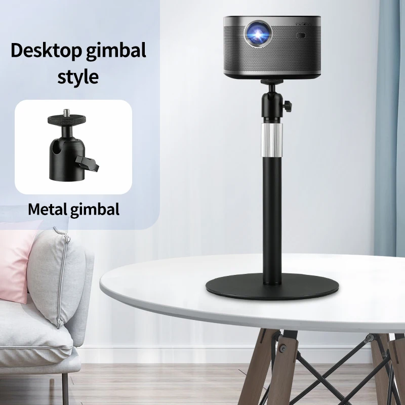 

Desktop Projector Stand with Ball Head Mount Desk Adjustment Angle Video Projector Holder for XGIMI Epson Nebula Holder Bracket