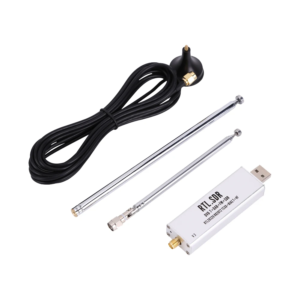 ABAC-For RTL-SDR Blog RTL SDR V3 R820T2 RTL2832U 1PPM TCXO SMA RTLSDR Software Defined Radio with Multipurpose Antenna