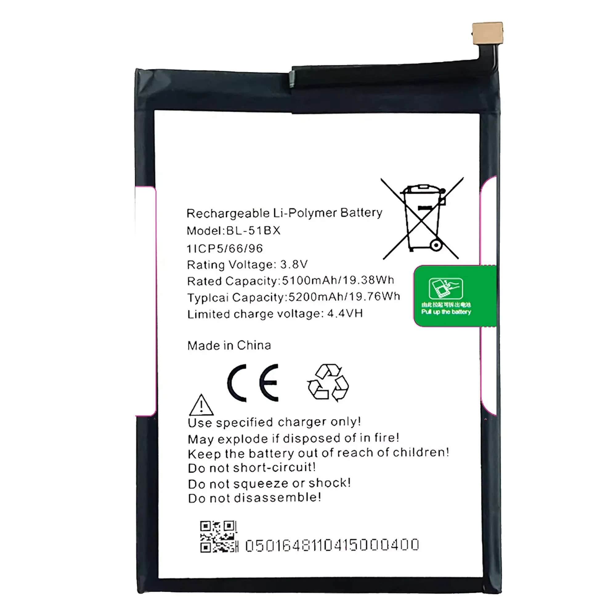 100%  Original BL-51BX Battery For INFINIX X692/NOTE 8/X683/HOT 10 /X682B(X682)/NOTE 8i/Hot 11/X662 Phone Replacement Bateria