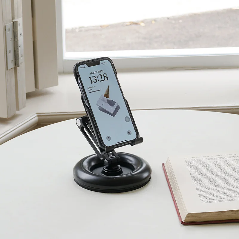 

Creative desktop ornament, mobile phone holder, lazy tablet support frame, rotatable folding ornament