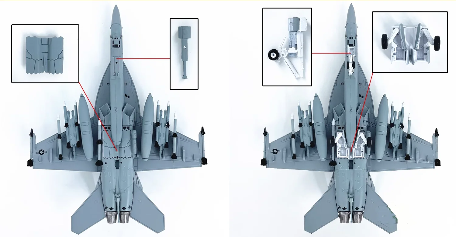 Wltk US Navy F/A-18 Super Hornet Fighter 1/100 Diecast Jet Aircraft Airplane Model