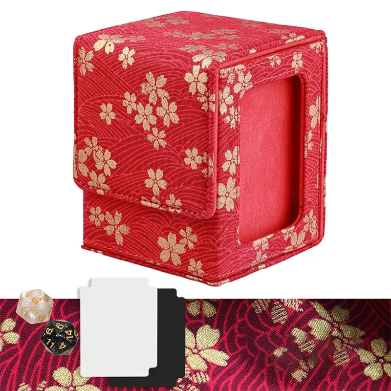 Hefeng hot stamping gold woven brocade Card Box Yu-Gi-Oh! Large capacity vertical storage box Anime Game Collection Card Box