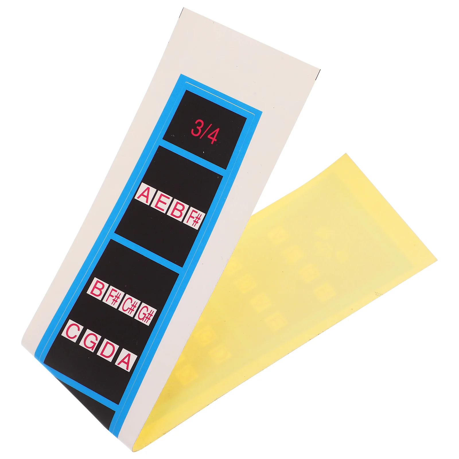 ملصق لوحة أصابع الكمان متين وسهل إزالة الورق يساعد المبتدئين في فهم ملصق لوحة الفريتس للكمان