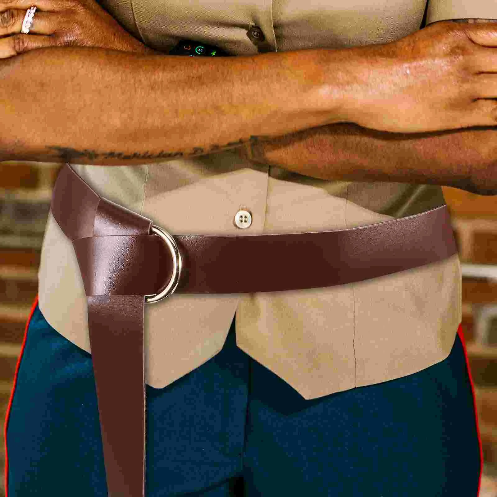 Medieval Sword Belt Decorative Performance Performing Accessory Adjustable Party Costume Imitation Retro Style