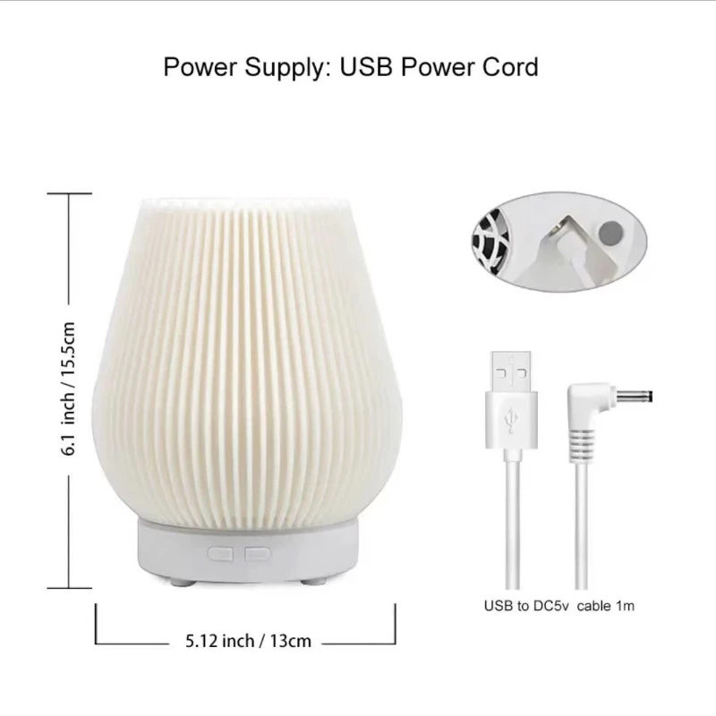 アロマディフューザー加湿器噴霧器ポータブル家電 200 ミリリットル電気加湿器デスクトップホームフレグランス香水 LED 炎