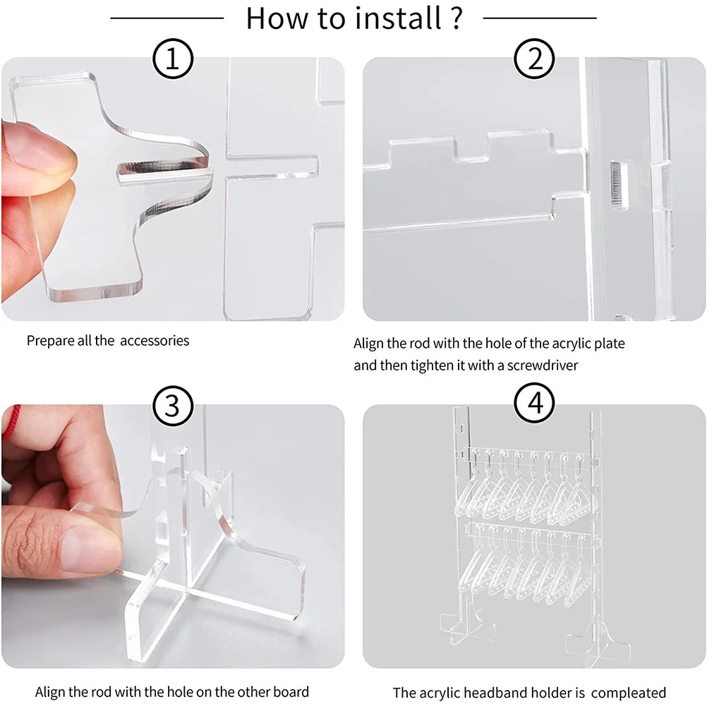 

1Set Acrylic Earring Holder Organizer Jewelry Display Rack for Home Shop Decoration Necklace Earring Storage Tabletop Jewelry