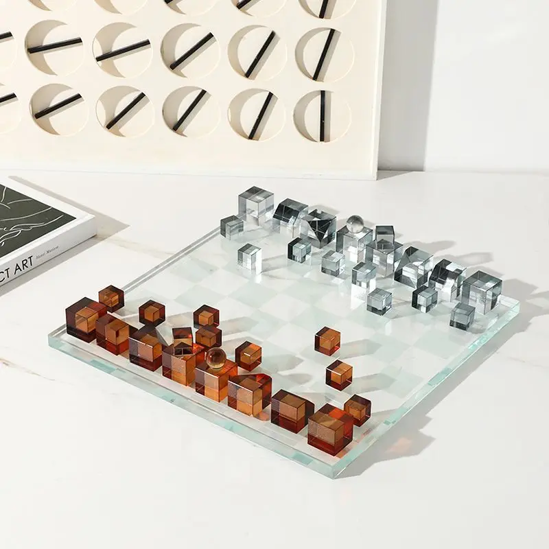 Chess Ornament Model Room Club Study Tabletop Ornament