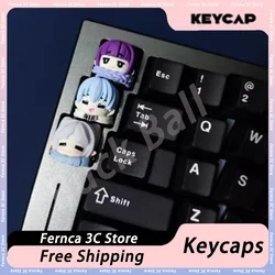 Frieren: Beyond Journey's End Keayboard Keycap Cartoon Frieren Keycap Resin Personalized Anime Mechanical Keyboard Custom Keys