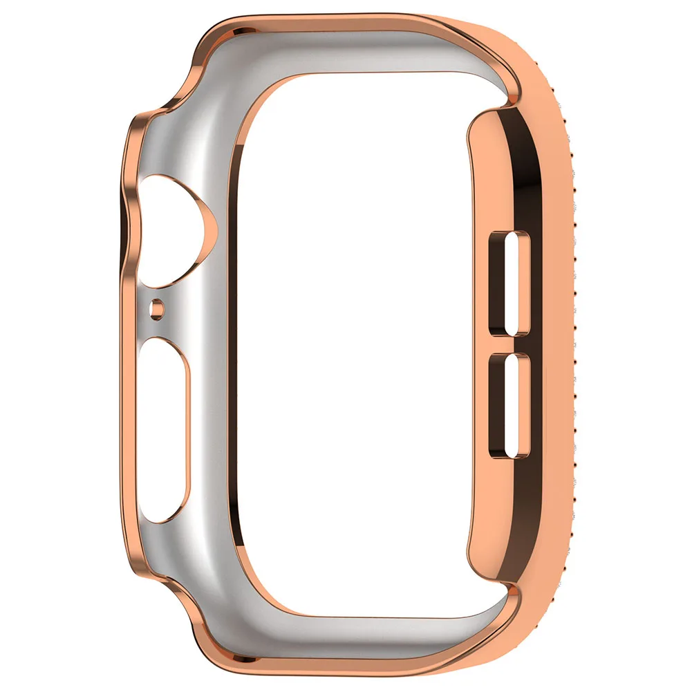 Double Diamond PC Watch Case Anti-Fall Watch Screen Protector Dustproof Full Coverage Frame for Apple Watch Series 10 42MM/46MM