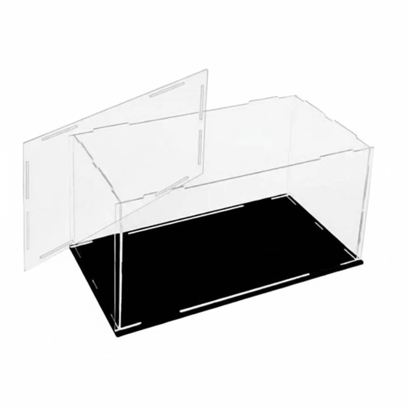 Premium Acrylic Display Case Crystal Clear Collectible Storage Box for Figures and Memorabilia Dustproof Enclosure for Home