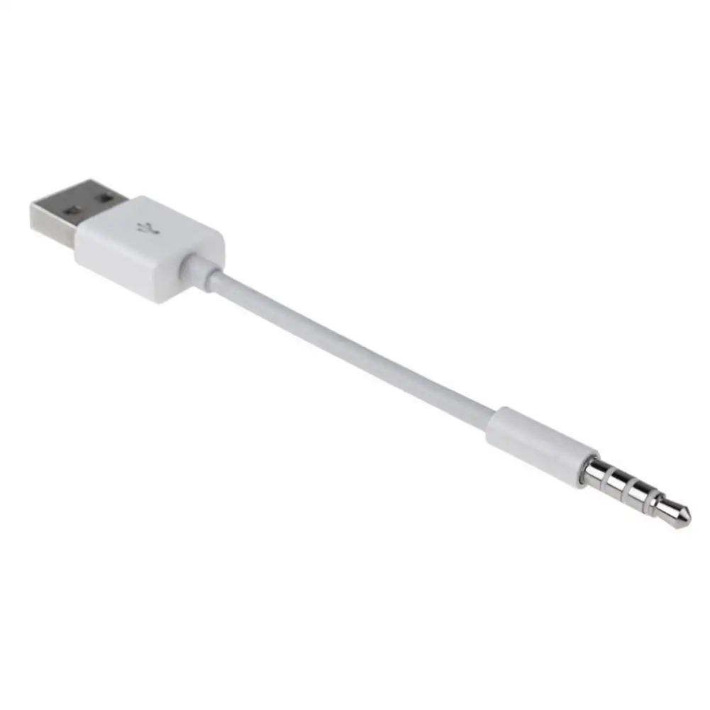 Charger Data USB 3.5mm Sync Audio Cable for iPod Shuffle 3rd 4th Gen Accessory