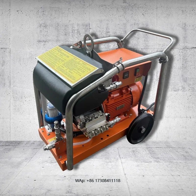 440V/60Hz 18kW 500bar 7250psi 18L/min Ship Deck Cleaning, Building Cleaning High-pressure Washer for rust Removal and Deburring