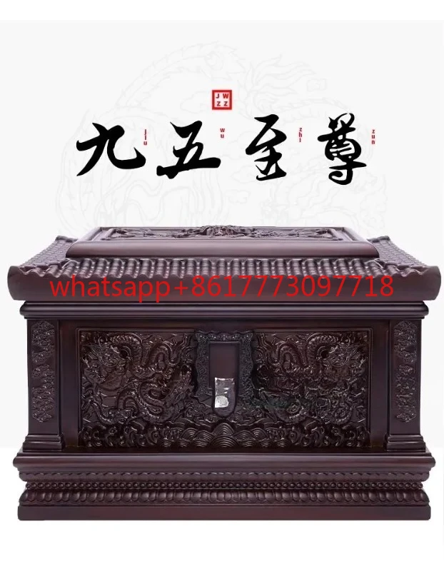 

Time ashes box made of solid wood and ebony, moisture-proof