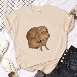 Capibara Capybara t-shirts women anime tshirt female manga Japanese y2k clothes