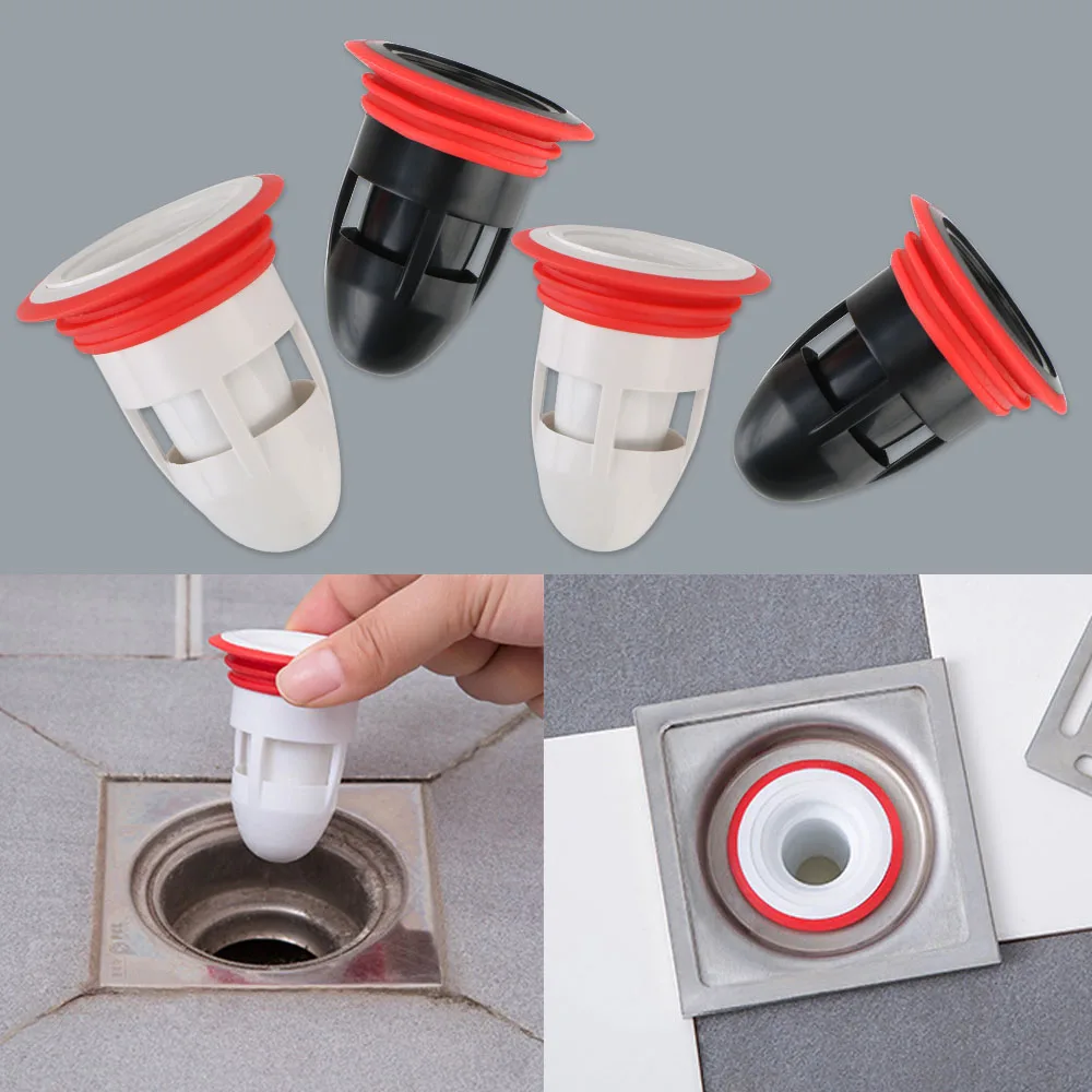 Sewer Pest Control Plug ​Trap Siphon Sink Water Drain Filter Anti Odor Prevention Kitchen Bathroom Toilet Silicone