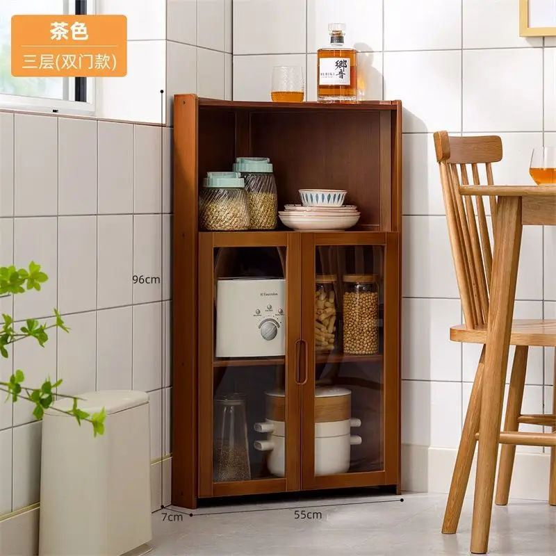Corner side cabinet wine cabinet locker kitchen cupboard tea cabinet dining room pantry modern simple living room against