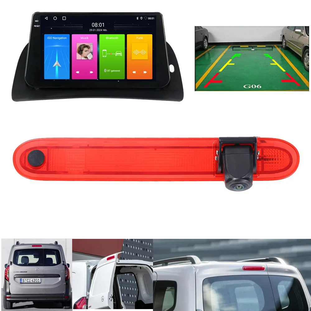 Android car radio with GPS Navigation+HD reverse camera for Mercedes Citan Tourer MIXTO 109 CDI (2012-2021) 281151879R