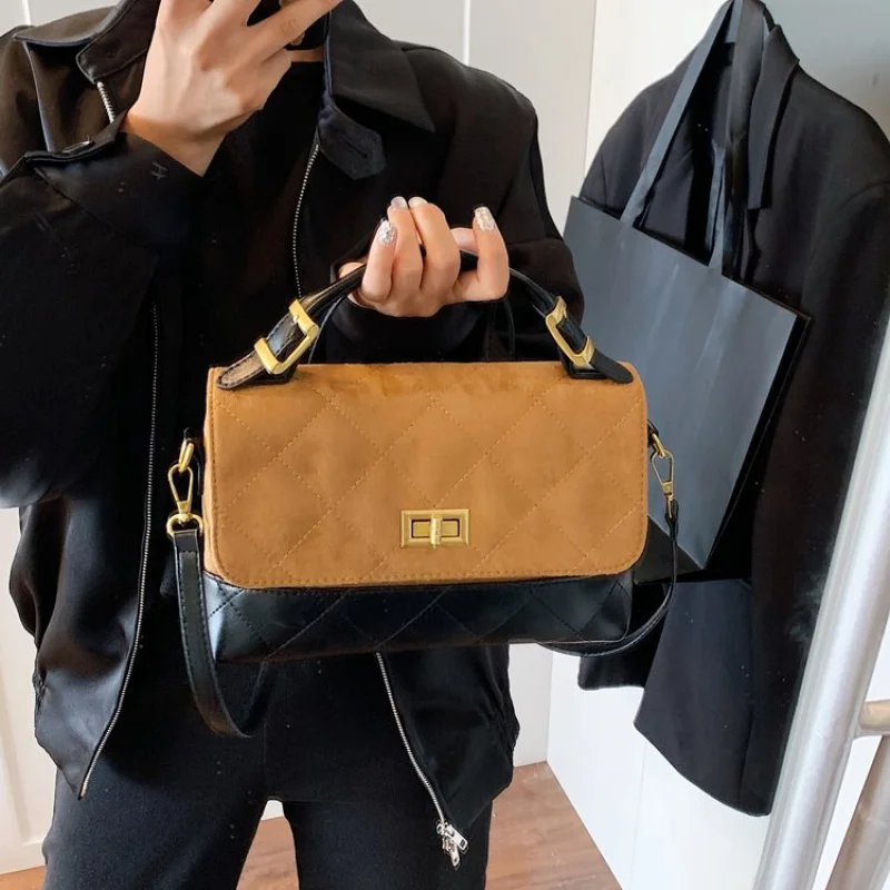 Bolsa feminina Elite feita de couro nobuck com casual Islândia de alta qualidade leve e macia estilo diário