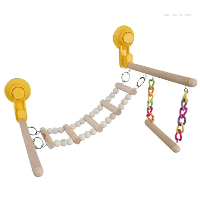 

Parrots Perch Stands Bird Stand Suction Cup Chewing Branch Rack Toy