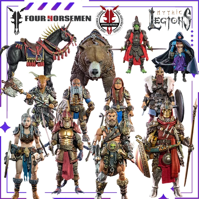 

Four Horsemen Original Mythical Legion 1/12 Tomb Breaker Scapula Barbarian Warrior Mobile Doll Model Handmade Toy GiftCollection
