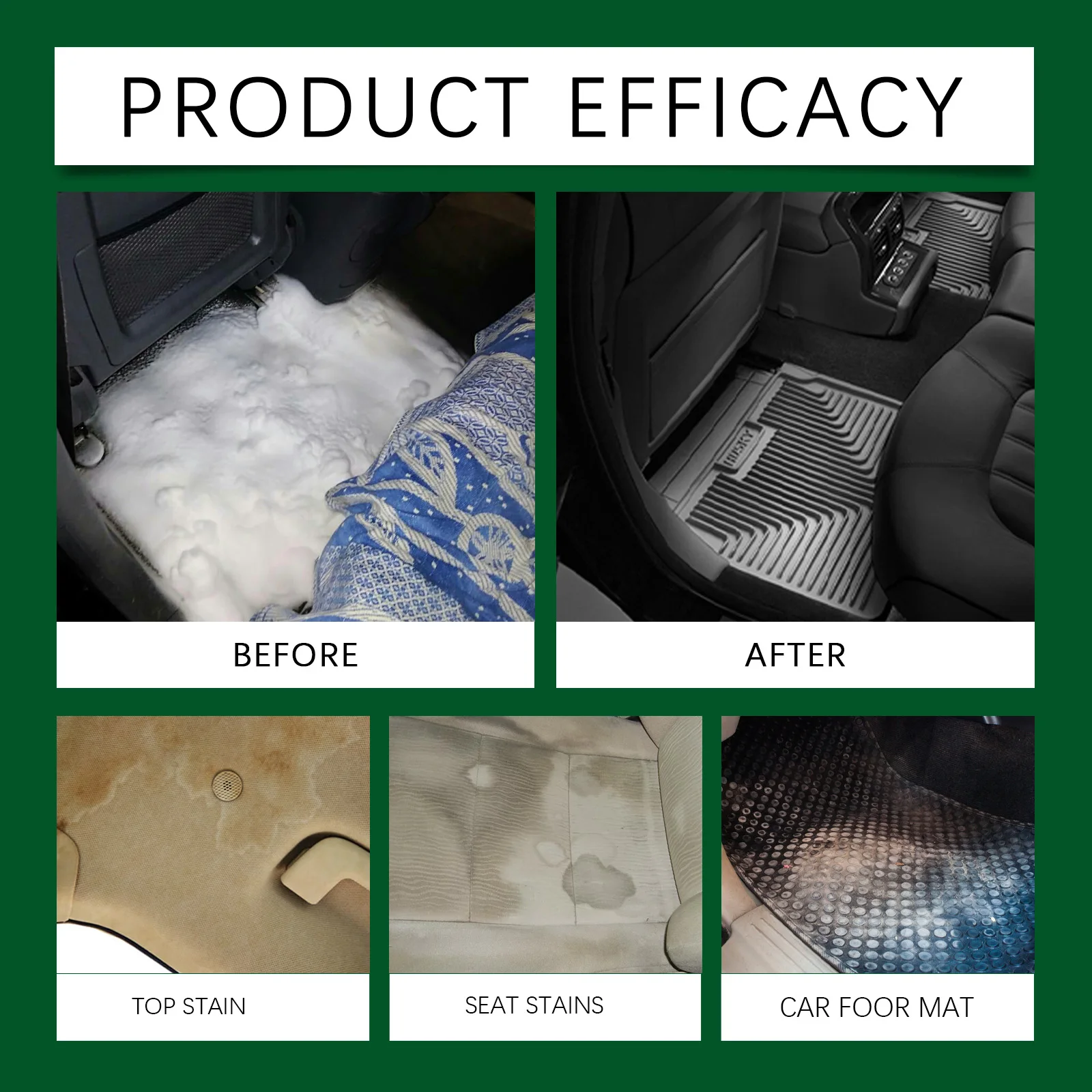 Professional Grade Foam Cleaner Deep Foam Penetration Streak Free Formula Interior Detailing Safe for All Materials Autocare
