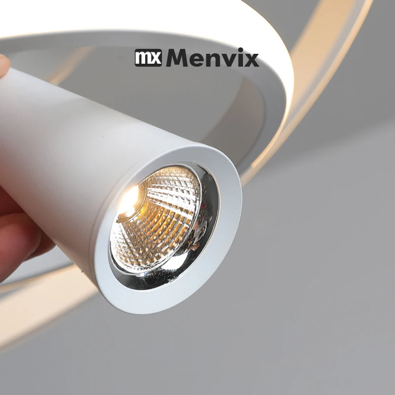 Modern Round LED Chandeliers for Living Room Dining Room Kitchen Island Luster Pendant Lights Fixture Home Decor Indoor Lighting