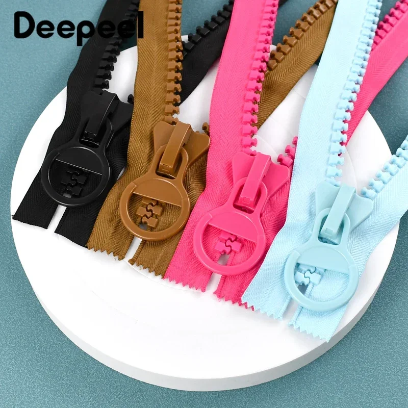 

2/5/10Pcs Deepeel 20# Extra Large Resin Zipper 25cm Colored Zippers Repair Bags Pencil Case Clothing DIY Sewing Accessories