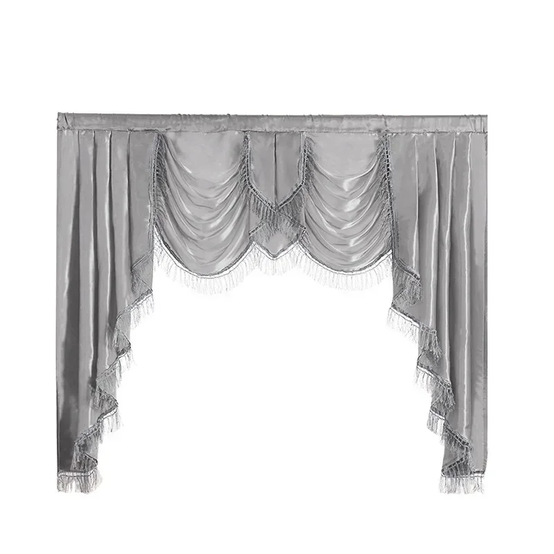 New European Style Valance Window Shading Curtain Head Decoration Curtains for Living Room Bedroom Curtains Valance Custom