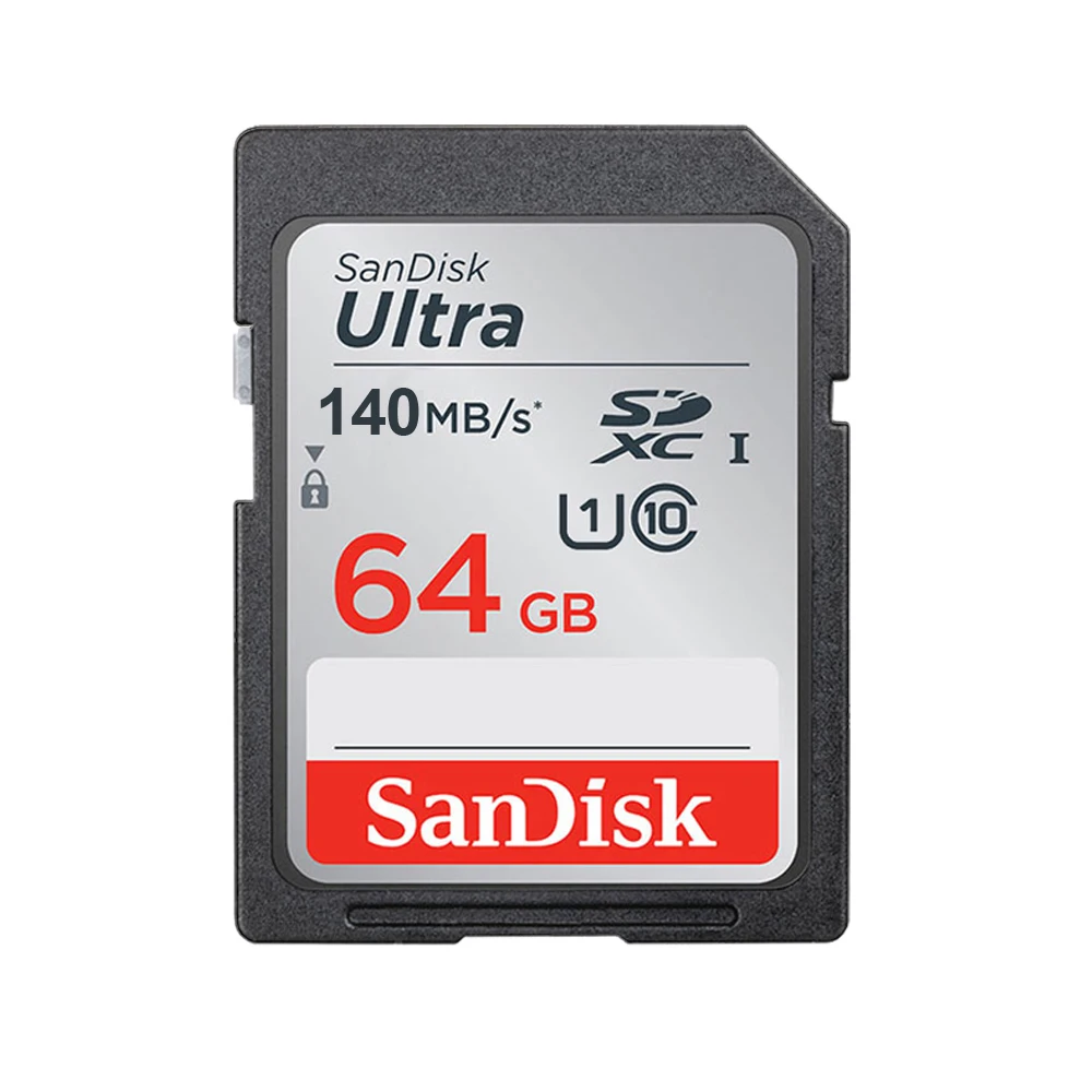 Original SanDisk Extreme SD Card 256GB 128GB 64GB 32GB Class 10 Memory Card C10 120M/s SDHC SDXC Carte SD Card USH-1 for Camera