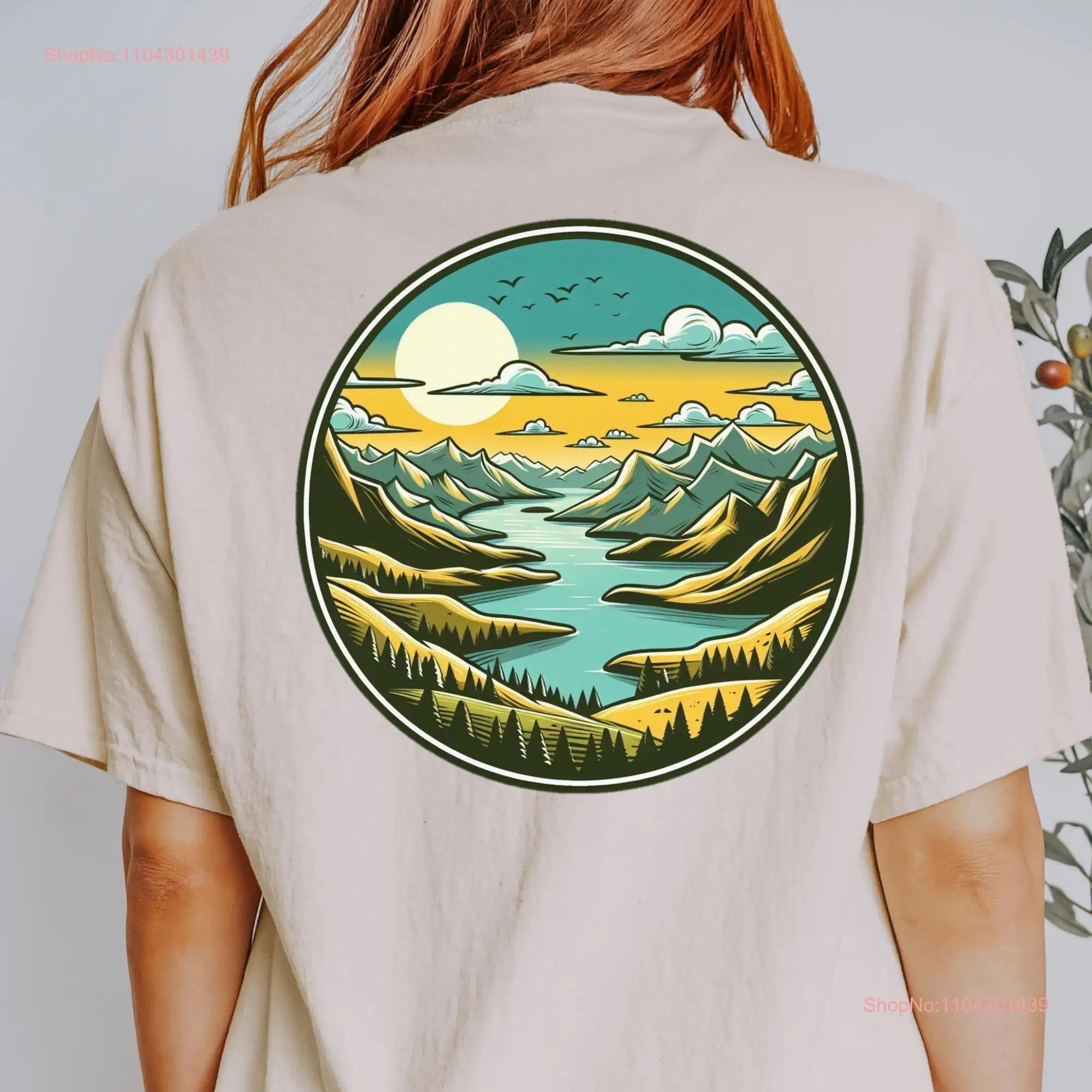 Nature T Shirt Outdoor Trippy Gorpcore Lover Hiking Psychedelic long or short sleeves