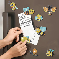 8 / set DIY refrigerator Diamond Painted magnet Bee Diamond Art Kit Refrigerator magnet suitable for wine cabinet, bar,