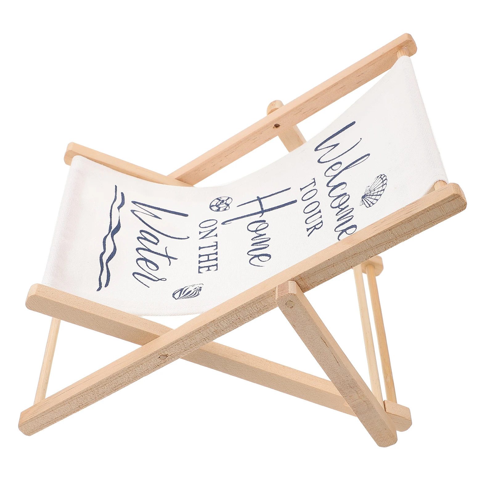 

Camping Large Beach Chair Ornaments Baby Model Decor Cloth Coastal Themed for Home