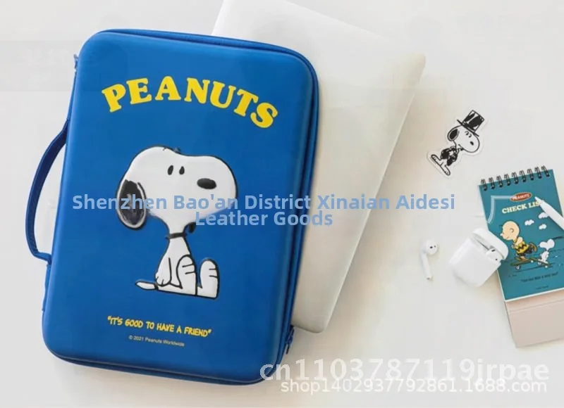 

Snoopy 11 Inch Hard Shell Tablet Case Protective Anti-Collision Computer Bag Waterproof Wear-Resistant EVA Handbag for Portable
