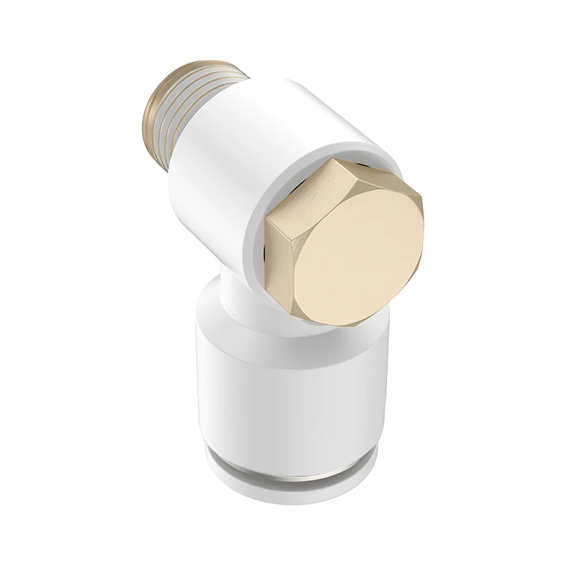 SMC type universal elbow single head trachea hexagonal connector KQ2V04/06-M5 08 10-01 02 03S