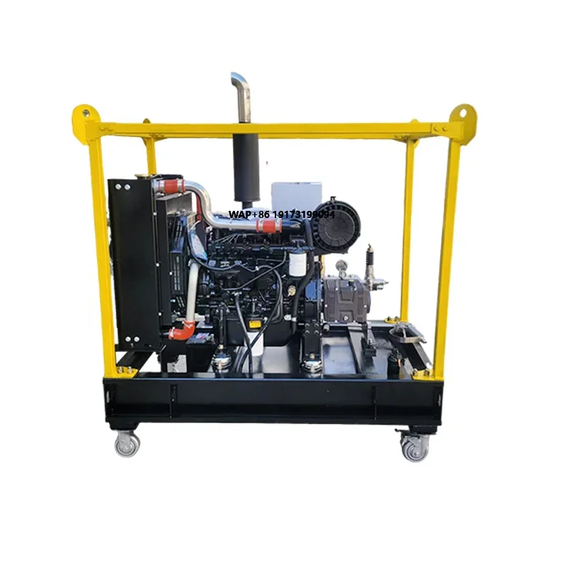 New Engine Driven 600bar 8700PSI 30LPM 37KW 50HP Hengtong MultifunctionShip Rust Remove Industrial Heat High