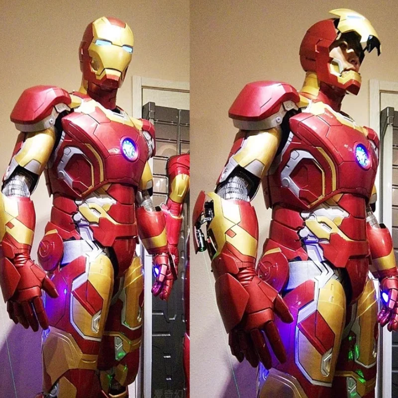 Marvel Iron Man Children Adult Wear Iron Man 1:1 Real People Wearing Clothing Props Armor Cosplay Anime Robots Suit Set Gift Toy