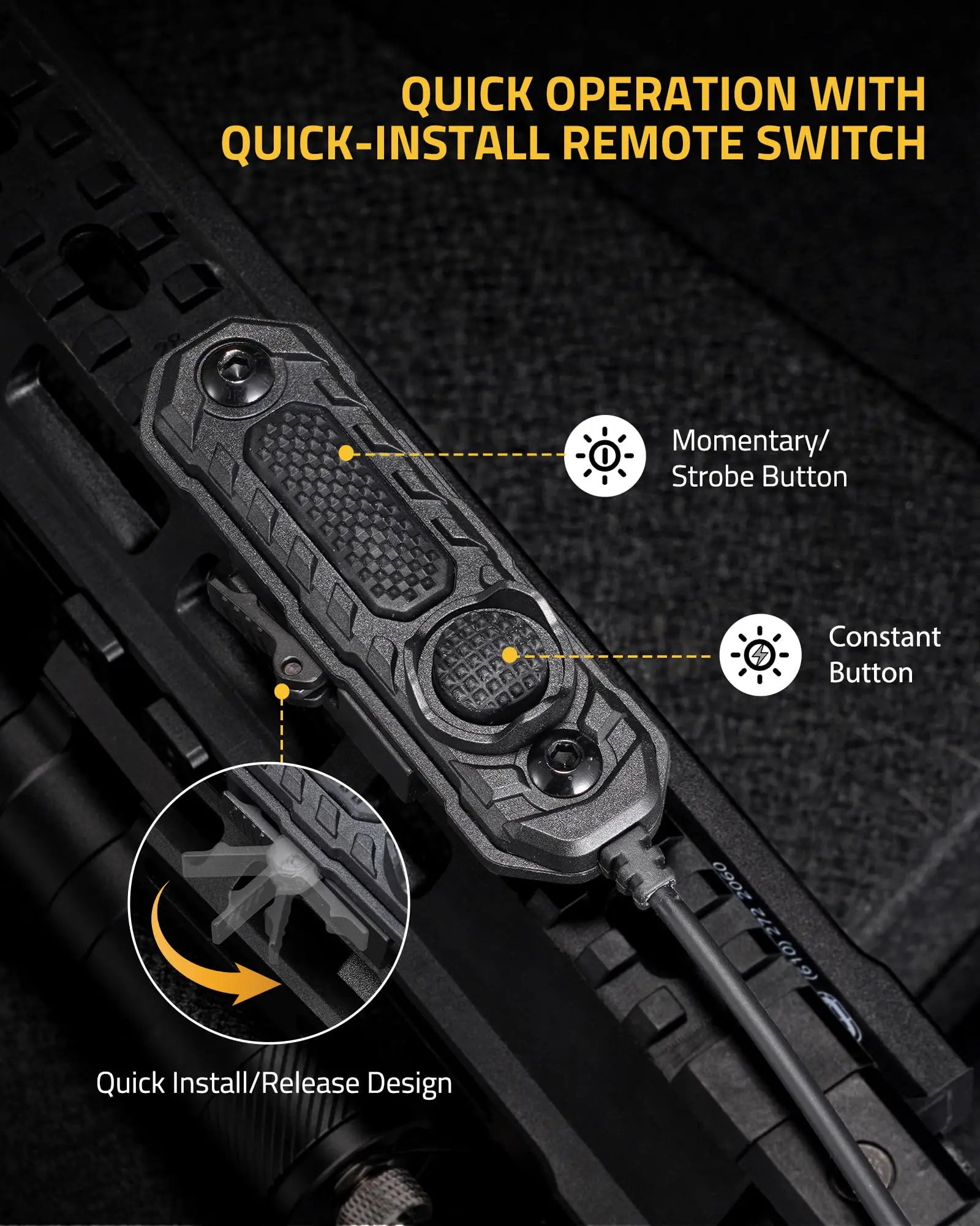 1680 لومينز بندقية ضوء الليزر كومبو م السكك الحديدية تهدف شعاع أخضر USB قابلة للشحن التكتيكية بندقية ضوء الضغط مفتاح بالتحكم عن بعد
