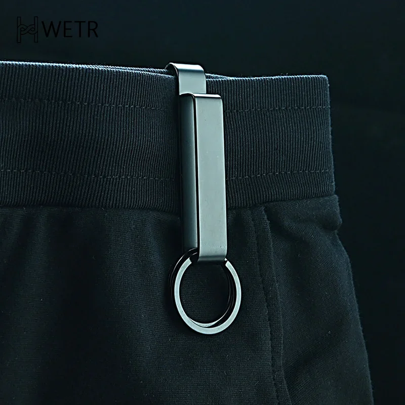 

1Pc Outdoor Hanging Buckle Stainless Steel Detachable Key Chain Belt Clip Buckle Hanging Key Ring Holder Tool