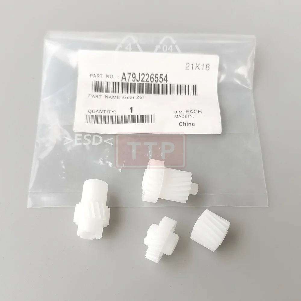 5SET Developer Gear Kit for Minolta C224 C284 C364 C454 C554 C258 C308 C368 C458 C558 C658 C227 C287 DV214 DV313 DV512