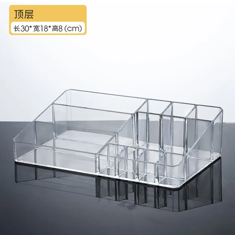 Transparent Acrylic Storage Box Drawer Large Capacity Organizing Cabinet Manicure Skin Care Lip Brush Desktop Cosmetic Box