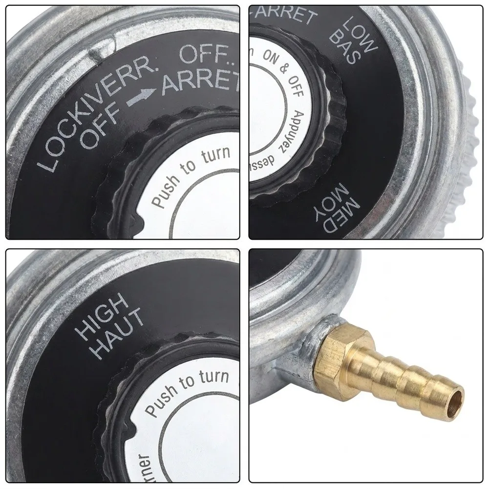 Metal 1 psi Pressure Control Valve for Low Pressure Applications with For 6mm Tube Connection and 1/4 Inch Ports