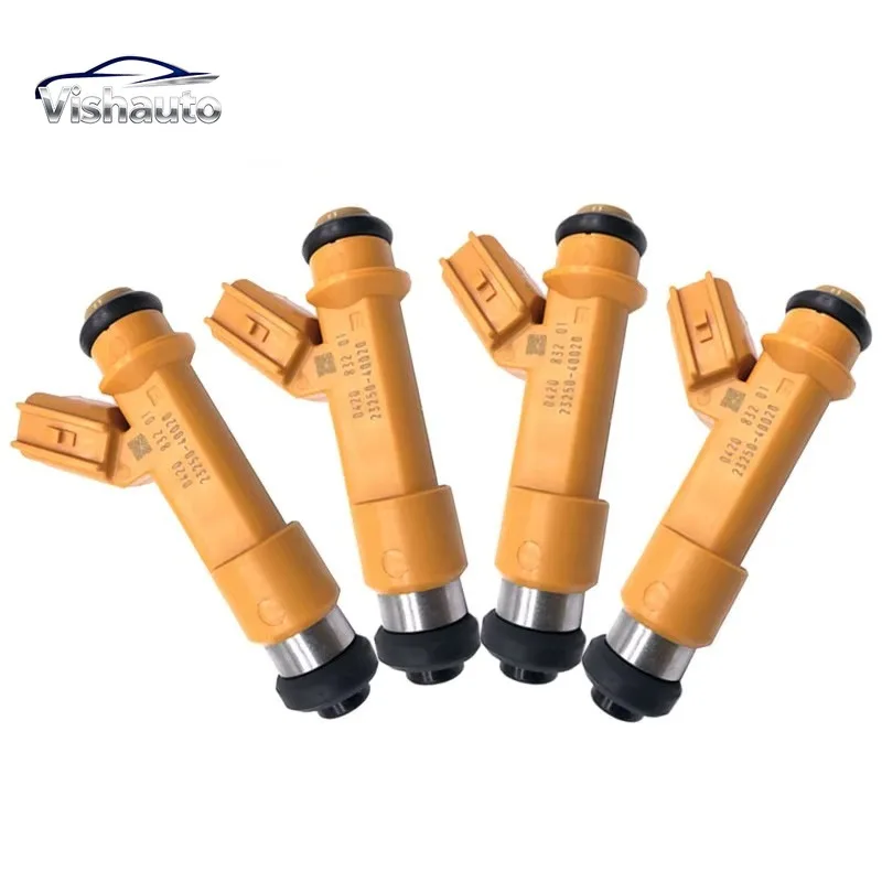 Fuel Injector Set 4PCS 23250-40020 23209-40020 23250-49085 23209-49085 For Toyota Yaris iQ Aygo Belta 1.0L 1KR-FE 2004-2011