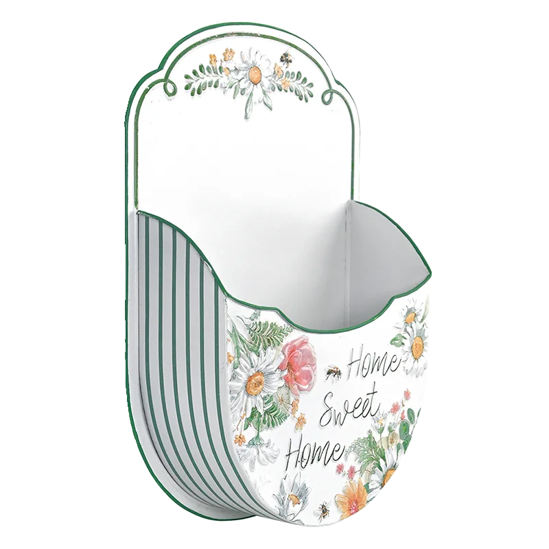 

European retro wall-mounted flower basket villa garden courtyard outdoor interior decoration flower pot flower