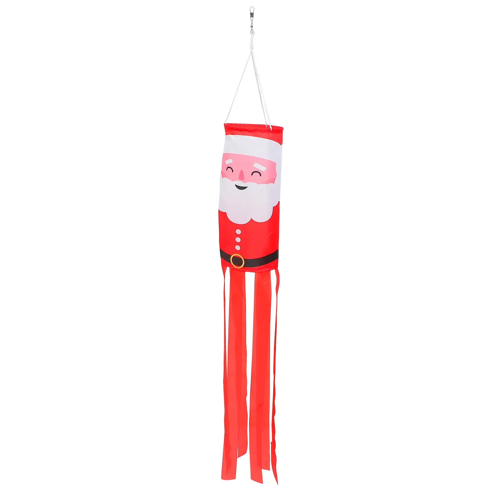 1Pcs Christmas Windsock Flag Durable Outdoor Hanging Courtyard Decor Christmas Ornament Wind Indicator Decoration