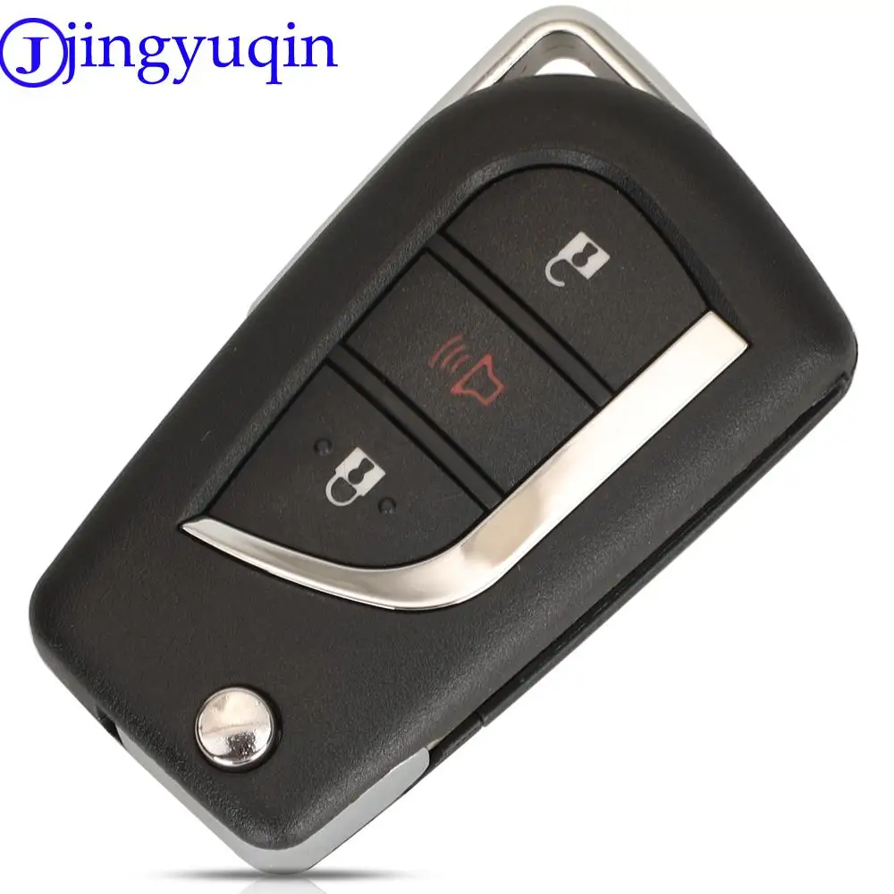 jingyuqin 3/4 Buttons Remote Car Key Control For Toyota Prius 2 Hilux Etios Vios Yaris Corolla HYQ12BBY ID67/G Chip 315 Mhz