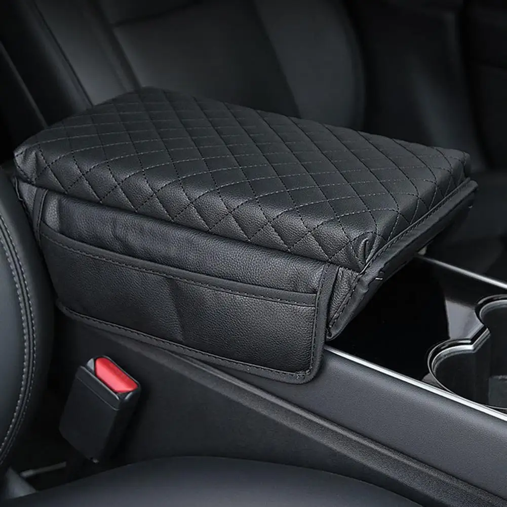 Car Armrest Box Pad Comfortable Touch Non-deformation Anti-scratch Elbow Support Soft Foam Armrest Pad